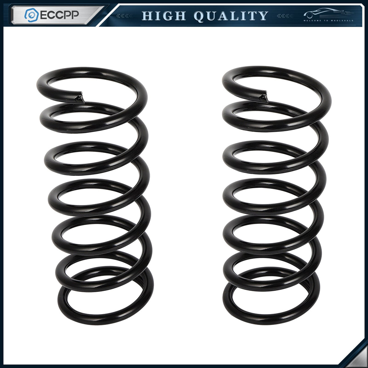 2x Rear Left & Right Coil Springs for Nissan 2007 2008 2009 2010 2011 2012 2013 6B93BC-57