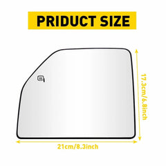 For 2015-2022 F150 F250 F450 F350 F550 Tow Mirror Glass Upper Heated Driver Side 6B93BC-57