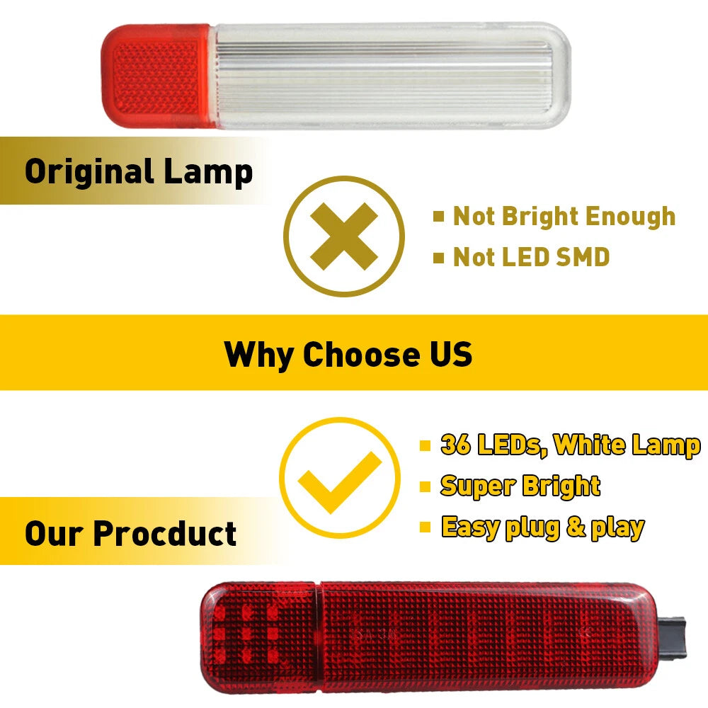 Pair LED Door Courtesy Light For Chevy Silverado Suburban Tahoe GMC Sierra Yukon 6B93BC-57