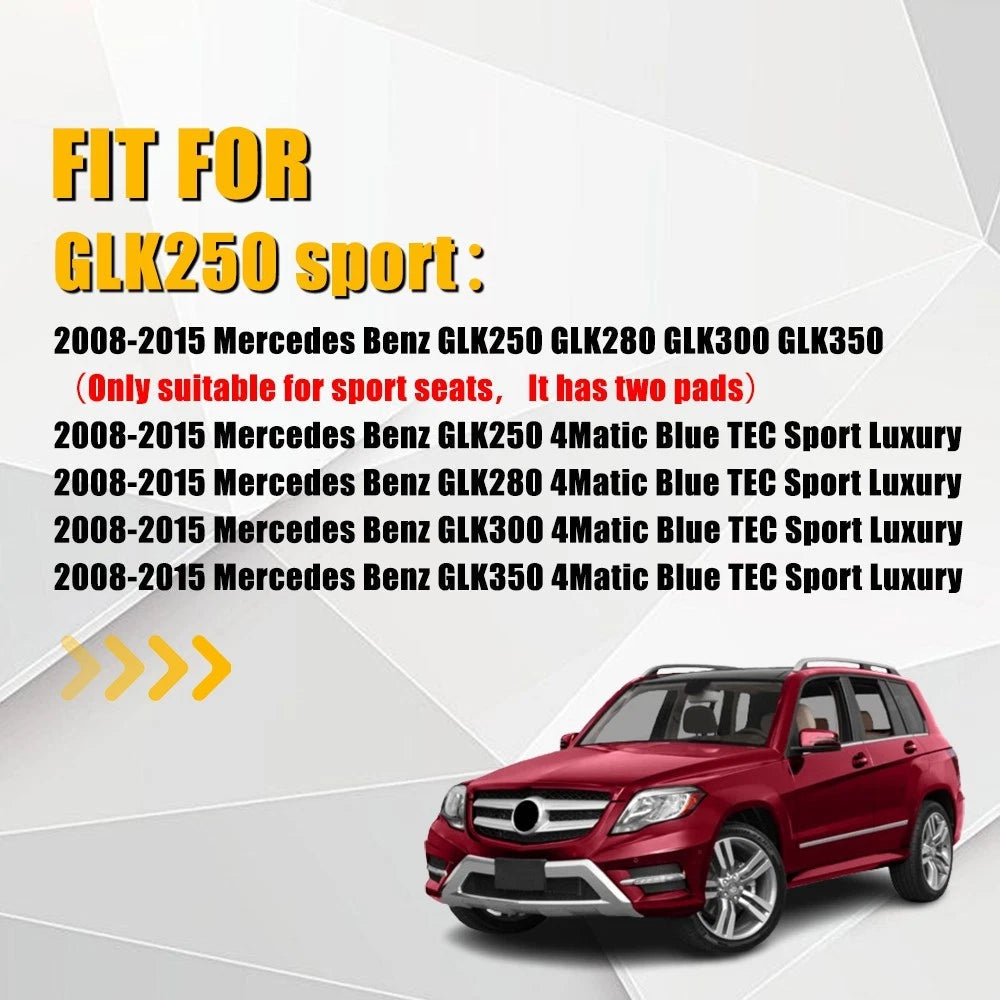 For 2008-2015 Mercedes Benz GLK 250 350 SPORT Driver Passenger Bottom Seat Cover 6B93BC-57