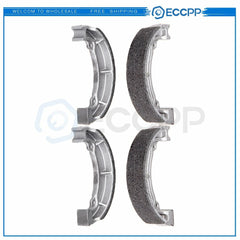 2 Pairs Brake Shoes Front For 1988-2002 Kawasaki KLF220A Bayou 220 Semi-Metal 6B93BC-57