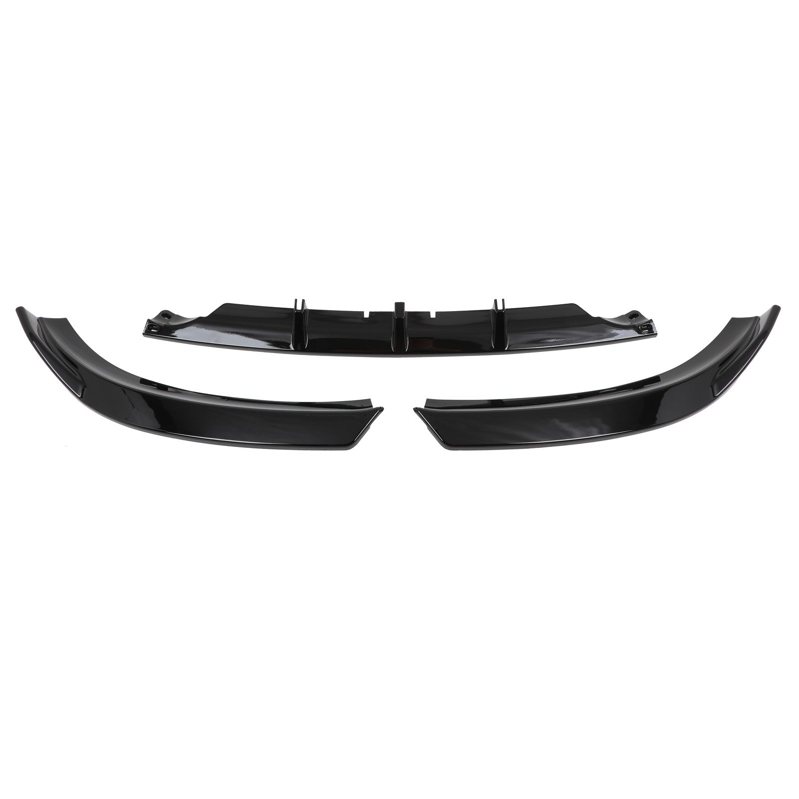 Glossy Black Fits 2009-2012 Audi A4 B8 S-Line Bumper Front Lip Spoiler 6B93BC-57