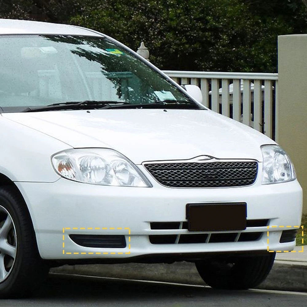 Bumper Fog Lamp Light Cover Black Passanger&Driver Side for 05-08 Toyota Corolla 6B93BC-57
