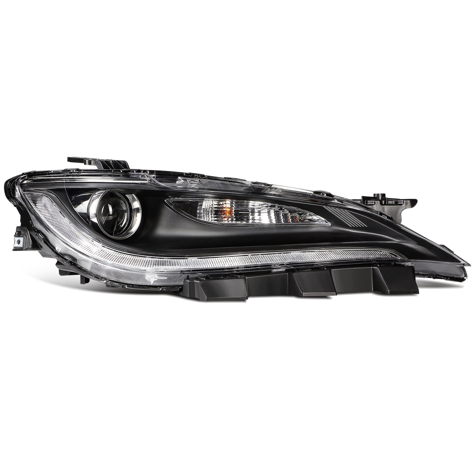 ECCPP Headlights Assembly For Chrysler 200 2.4L 3.6L 2015-2017 Pair Kit Black 6B93BC-57