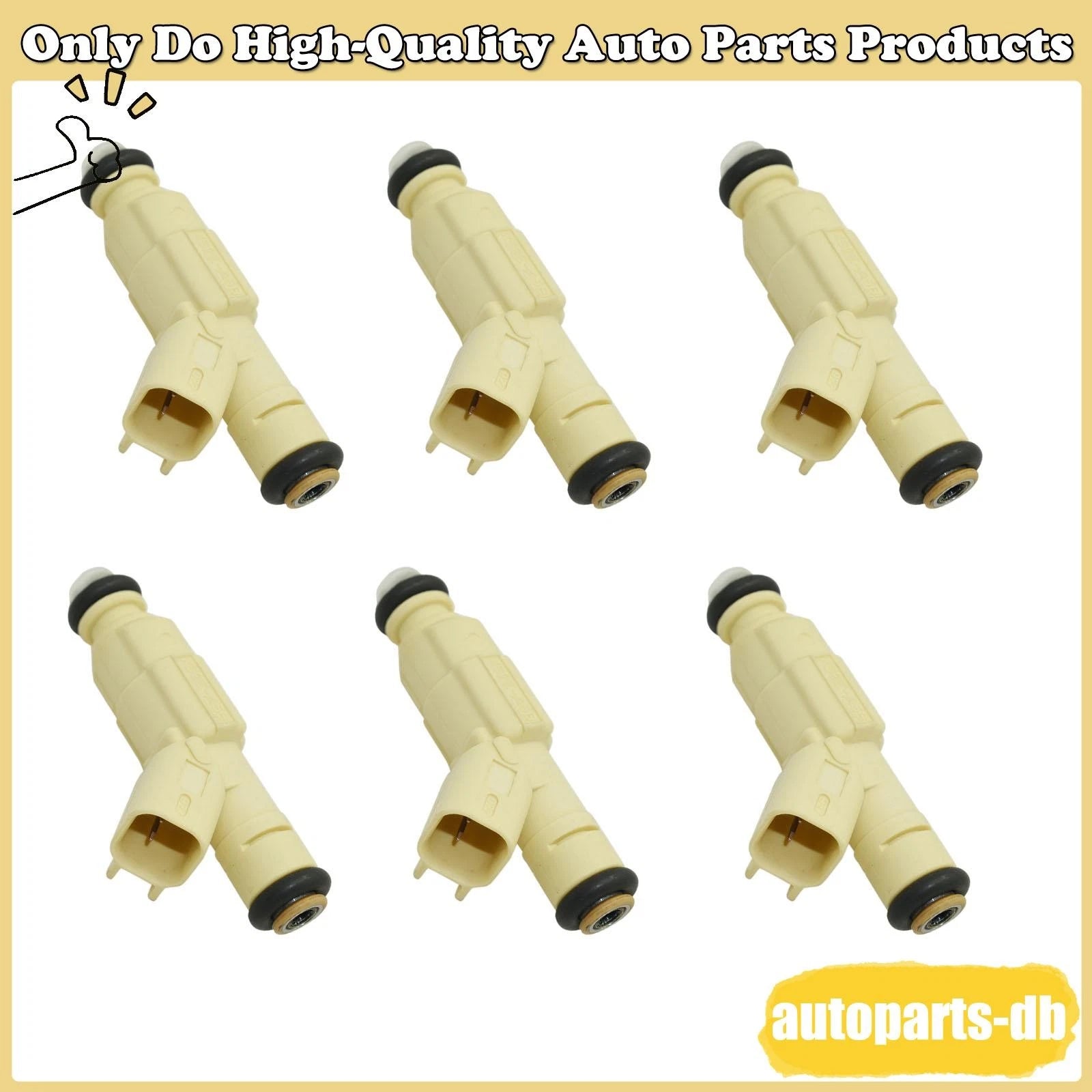 6x Fuel Injectors for Ford Mazda Mercury 0280155861 XS2E-9F593-A5A 6B93BC-57