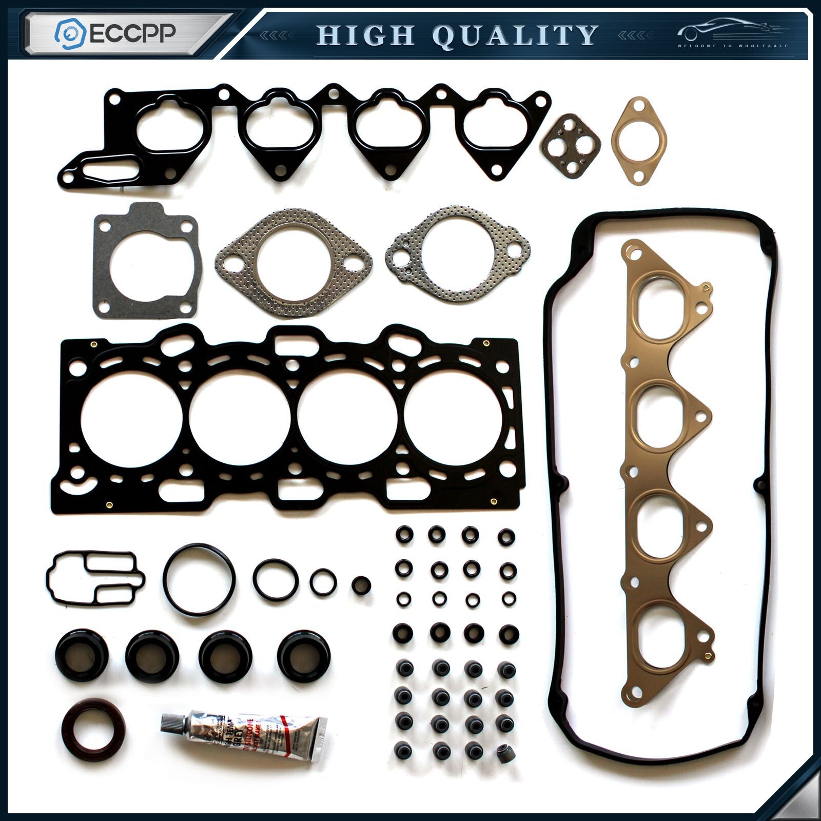 ECCPP Head Gasket Set For 2002-2007 Mitsubishi Lancer 2.0L l4 GAS SOHC Eng 4G94 ECCPP
