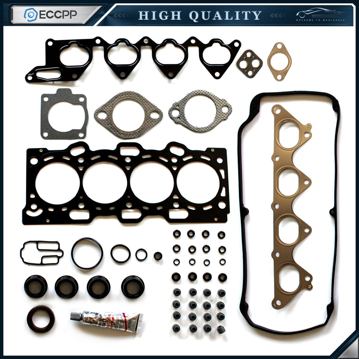 ECCPP Head Gasket Set For 2002-2007 Mitsubishi Lancer 2.0L l4 GAS SOHC Eng 4G94 ECCPP