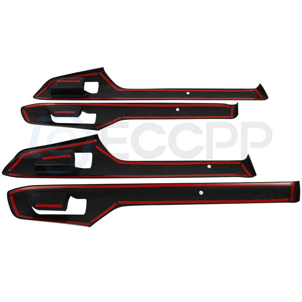 For 20-22 Toyota Highlander Door Molding Trim Carbon Fiber Front Rear Left Right 6B93BC-57