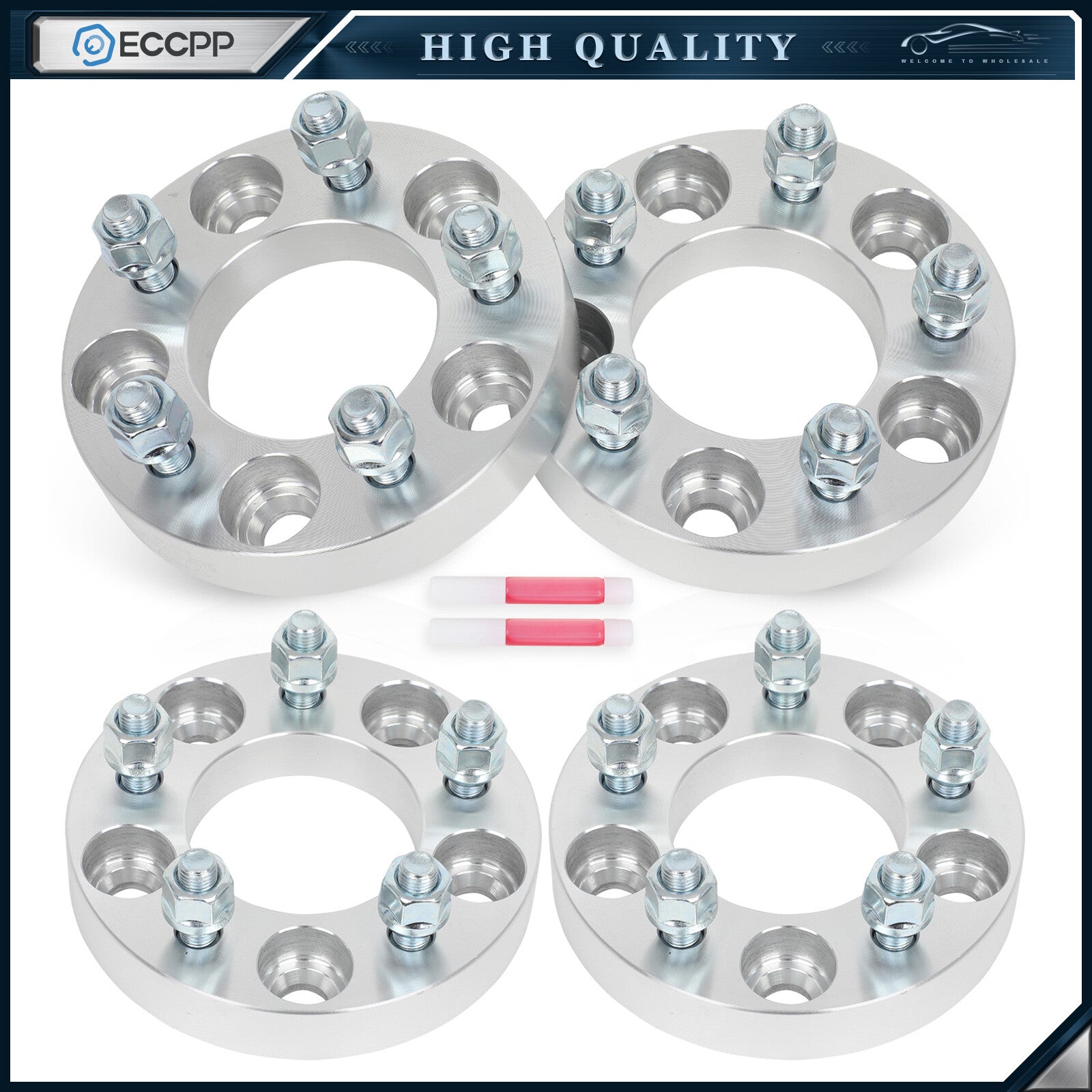 4Pcs 1" 5x114.3 to 5x110 Wheel Adapters For Toyota Highlander Tacoma Pickup 5Lug 6B93BC-57