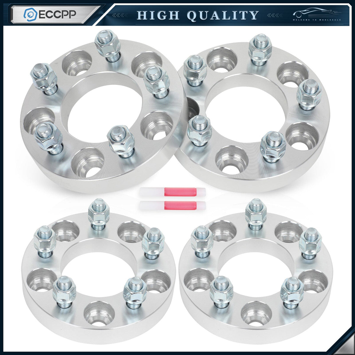 4Pcs 1" 5x114.3 to 5x110 Wheel Adapters For Toyota Highlander Tacoma Pickup 5Lug 6B93BC-57