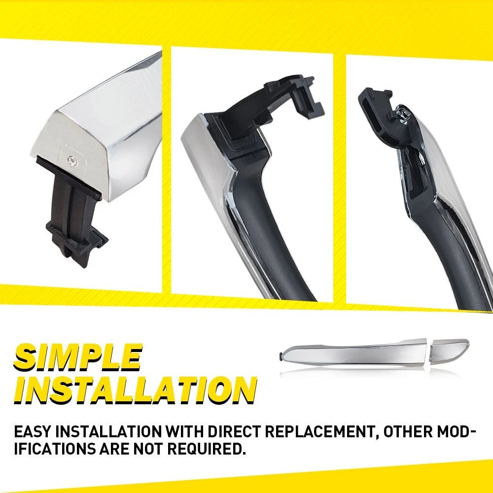 2X Outside Exterior Door Handle Front Rear Passenger For 16-21 Hyundai Tucson EA 6B93BC-57