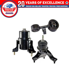 Fits 2002-2006 Toyota Camry 2.4L Engine Motor Mount Set for Auto Trans 3PCS : 6B93BC-57