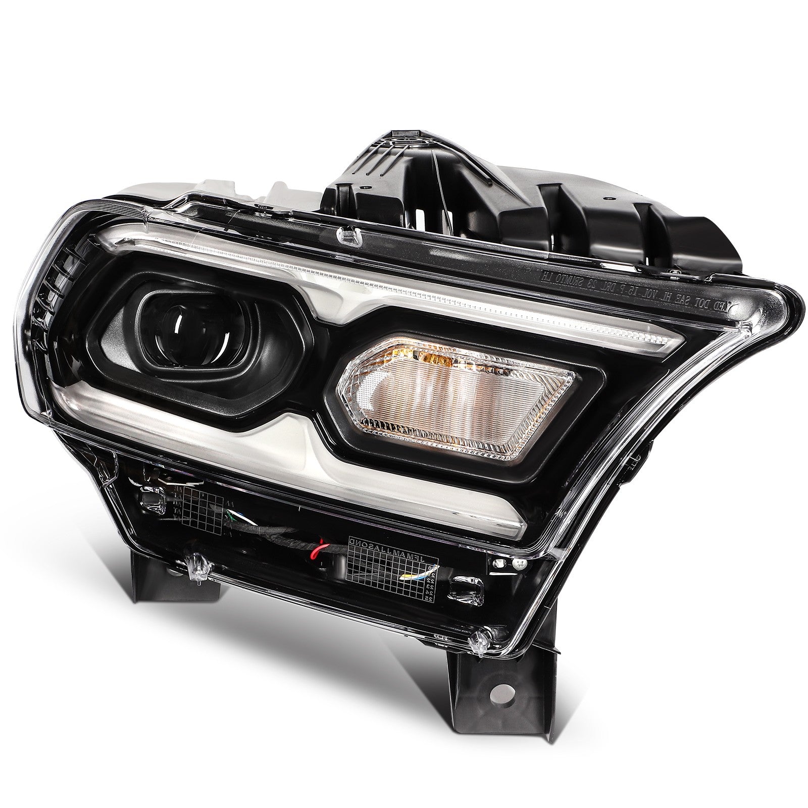 ECCPP LED Headlights Assembly For Dodge Durango 2021-2024 Pair Kit Black 6B93BC-57