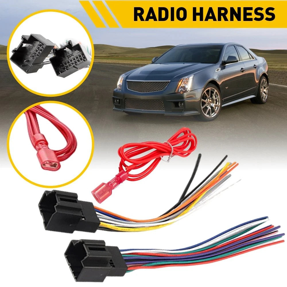 Car Radio Stereo Wiring Harness For 2007-2013 Chevy Silverado 1500 2500 A US 6B93BC-57