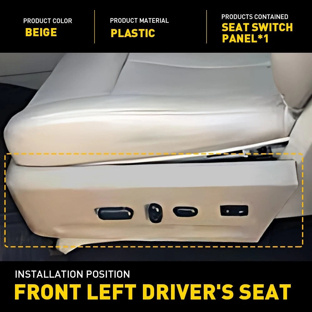 For 2015-2017 Ford Expedition w/ 10-Way Left Power Seat Cover Trim Panel Bezel A 6B93BC-57