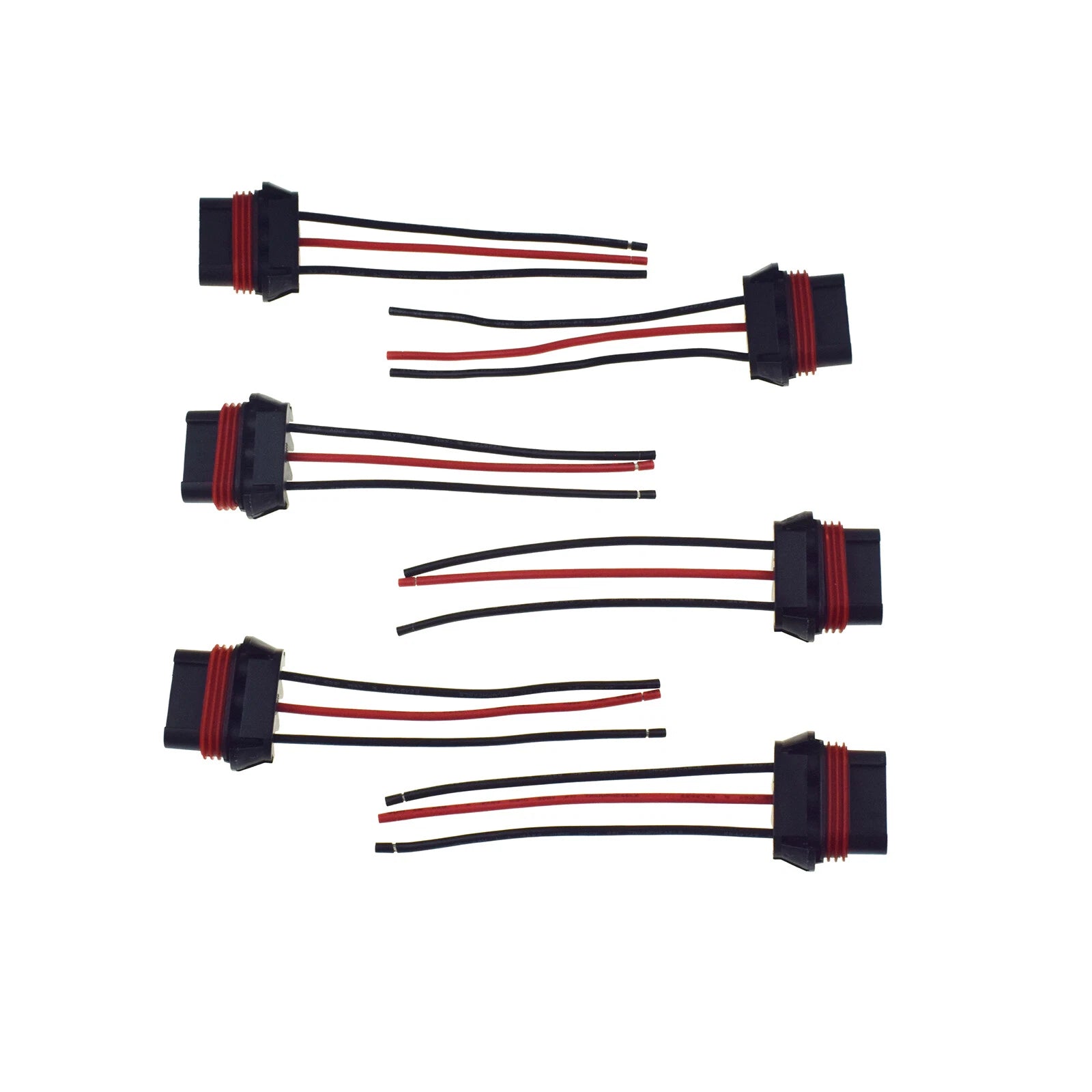 Set of 6 For Chevrolet Cruze 3Pin Fan Blower Motor Resistor Plugs 16454990 6B93BC-57
