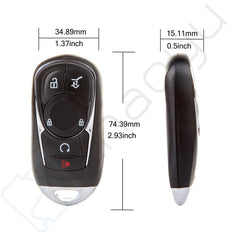 Replacement Keyless Remote Key Fob Smart System Uncut For 2015 Chevrolet Camaro 6B93BC-57
