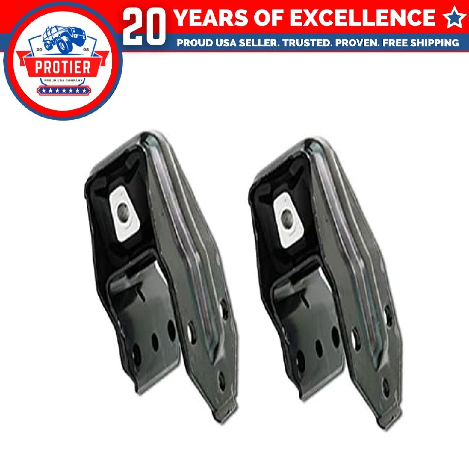 Front L & R Bracket Set Compatible for 2006-2011 Buick Allure/ LaCrosse/ Chevy 6B93BC-57