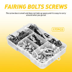 177PCS FAIRING BOLT KIT BODYWORK SCREWS SET FOR HONDA CBR600RR 1000RR CBR1100XX 6B93BC-57