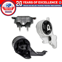 Transmission Mount 3PCS Set for 2004-2007 Chevrolet Malibu 3.5L Replaces A5357 6B93BC-57