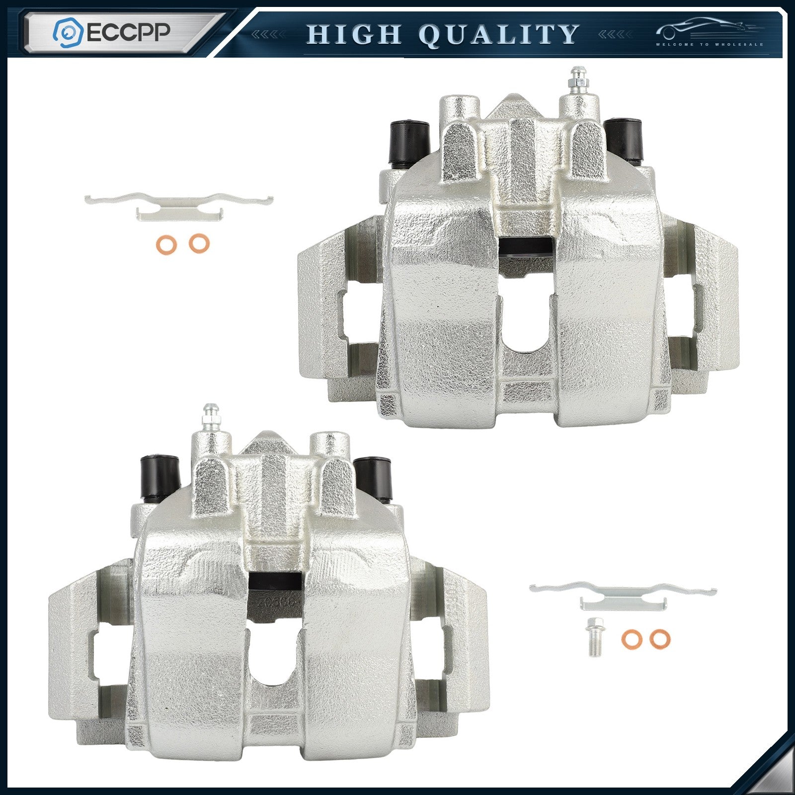 Front Brake Calipers 2Pcs For 2009-2010 Ford Escape 2009-2010 Mazda Tribute 6B93BC-57
