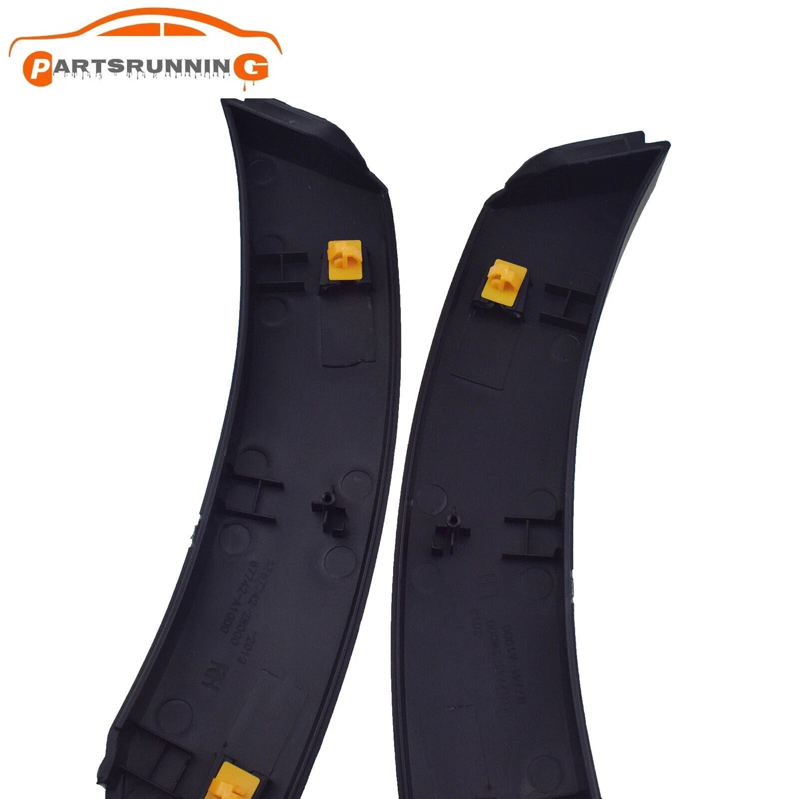 Right & Left Rear Wheel Fender Molding Trim For 2013-2018 Hyundai Santa Fe Sport 6B93BC-57