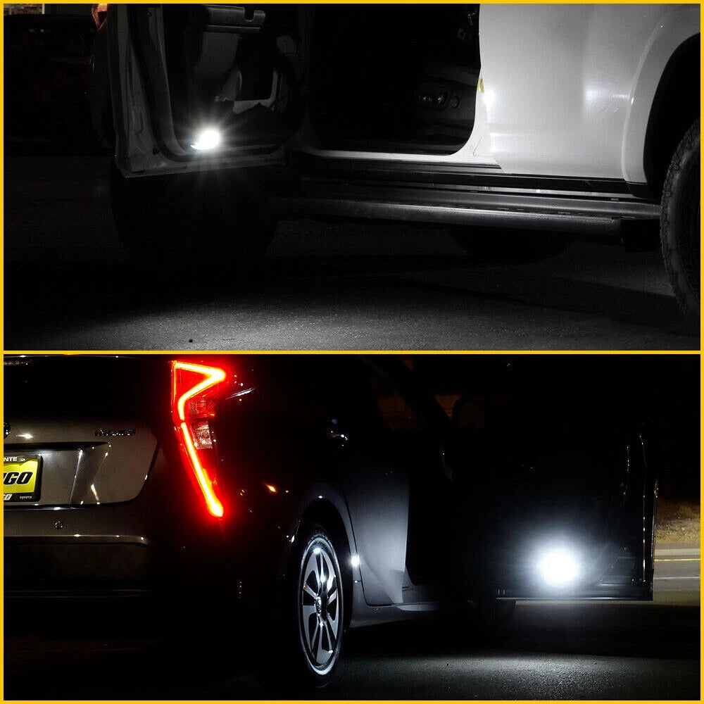 2X LED Door Courtesy Light Lamp White For 2008-2022 Toyota Camry Avalon Sequoia 6B93BC-57