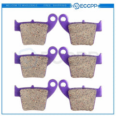 3 Pair Brake Pads Kit For 2004-2017 Honda CRF250R CRF450R Carbon Fiber 6B93BC-57