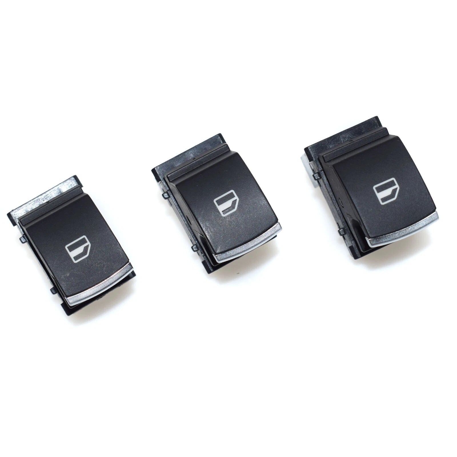 3PCS Chrome Passenger Window Switch for VW Golf Jetta MK5 MK6 Passat CC Tiguan 6B93BC-57