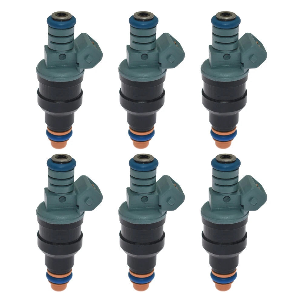 Set of 6 Fuel Injectors 0280150715 for 87-97 BMW M3 323i 325i 525i 0280150415 6B93BC-57