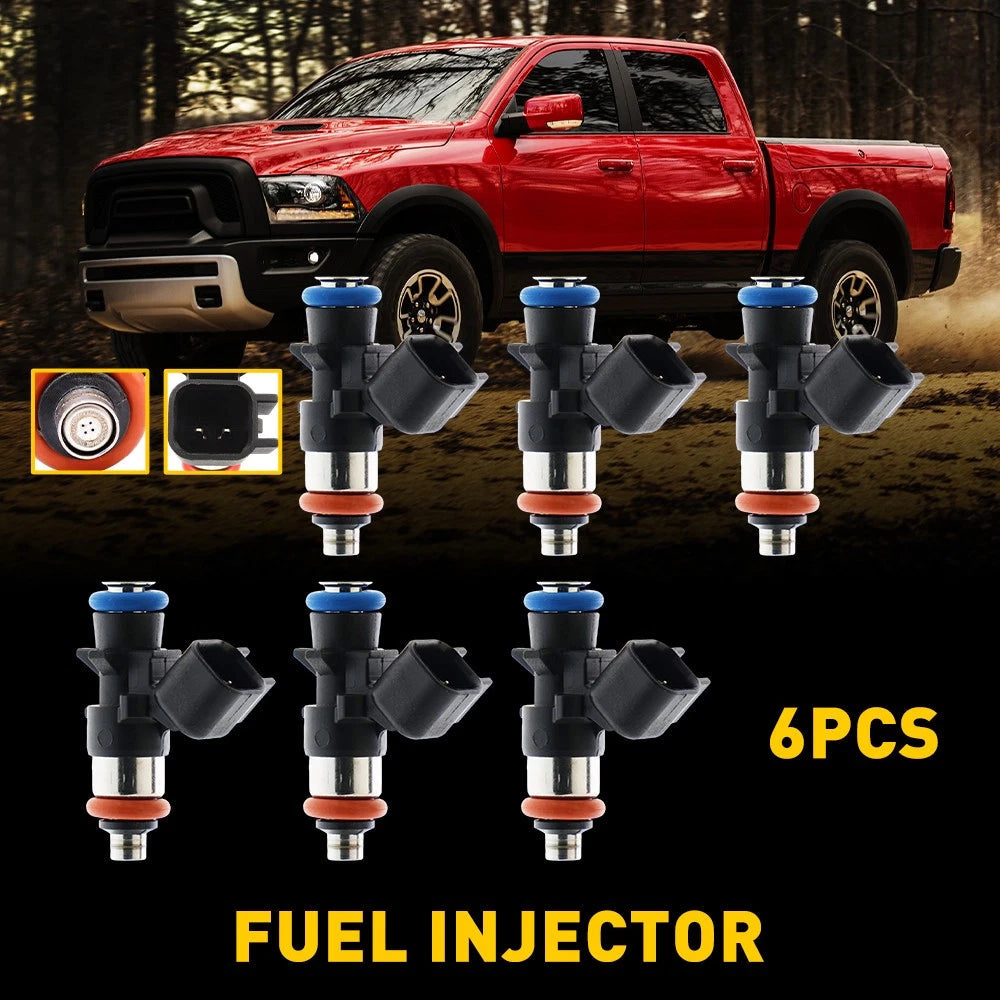 Set of 6 Fuel For Injectors 2011-2017 Jeep Grand Cherokee/Jeep Wranger 3.6L USA 6B93BC-57