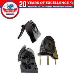 Motor & Trans Mount Set 3PCS Compatible for 1993-1997 Toyota Corolla 1.6L / 1.8L 6B93BC-57