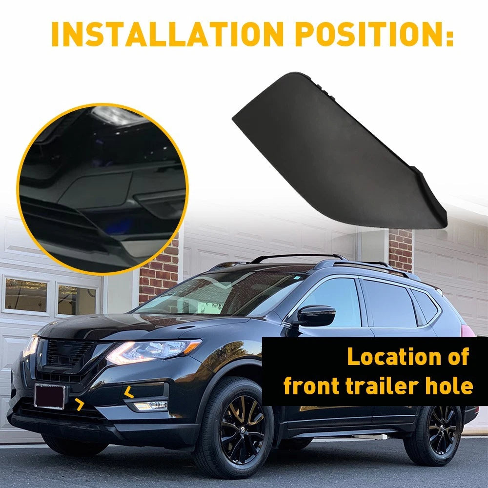 FOR 2017 2018 2019 2020 Nissan Rogue Bumper Front Tow Hook Cover 622A0-6FL0H EOA 6B93BC-57