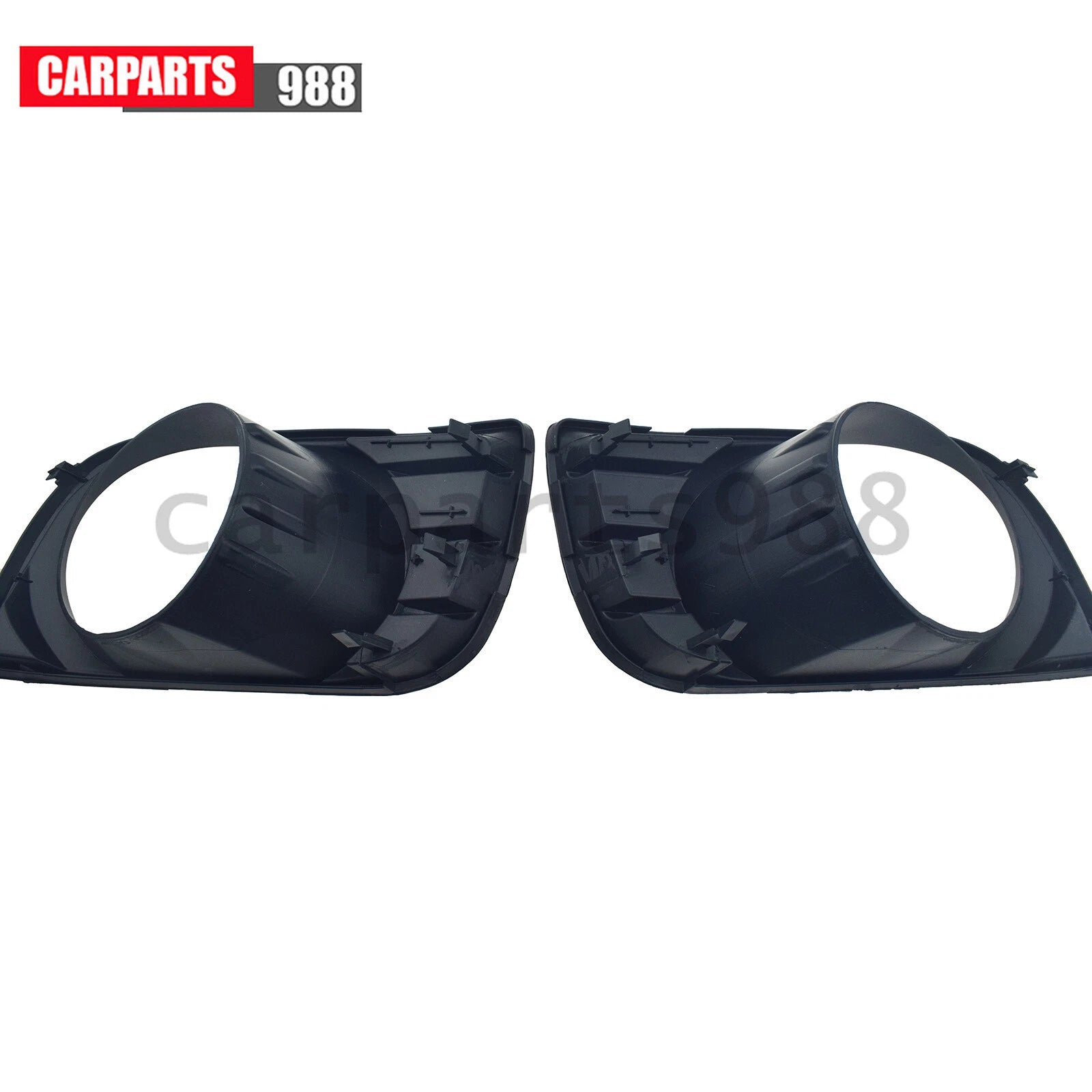 Pair Front Fog Light Cover Bezel For 08-17 Toyota Sequoia 814810C021 814820C021 6B93BC-57