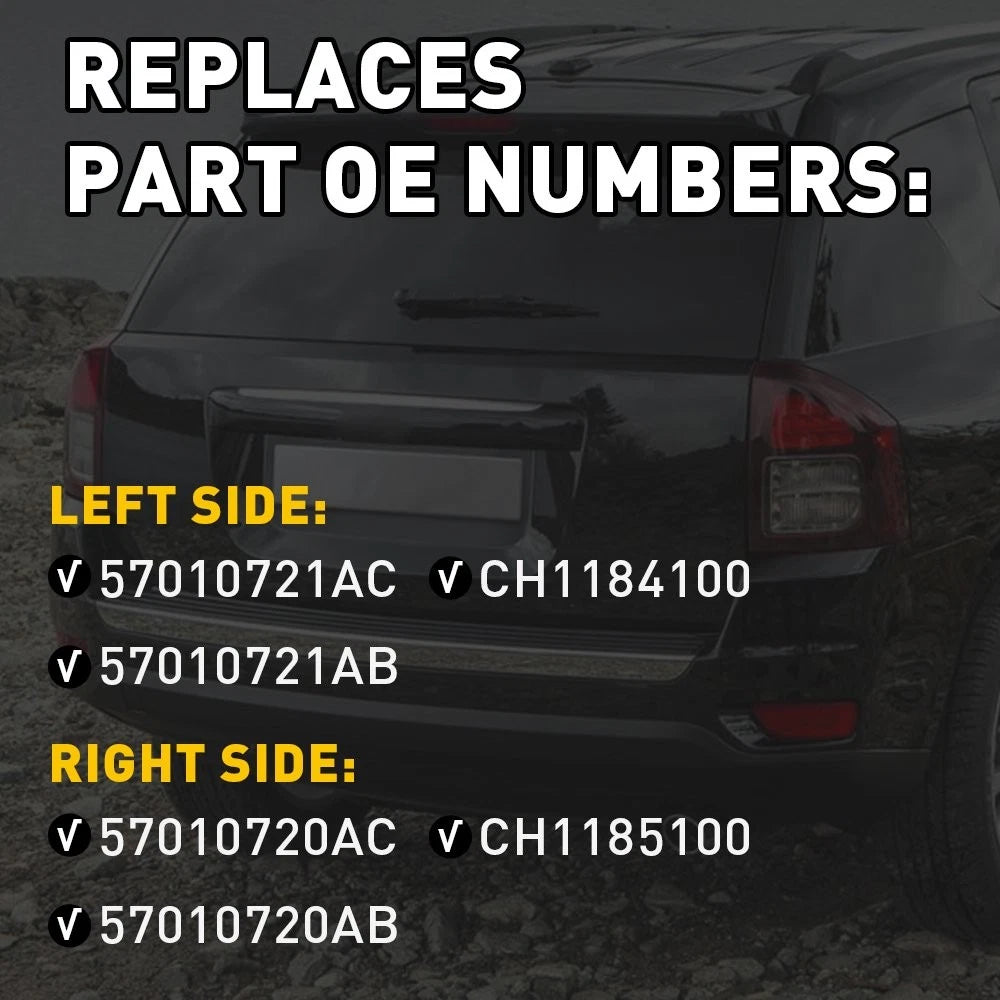Rear Bumper Reflector Light For Jeep Grand Cherokee Compass 2011-2018 Left/Right 6B93BC-57