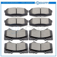 Front Rear Ceramic Brake Pads For Toyota Tundra Sequoia 2008 2009 2010 2011-2019 6B93BC-57
