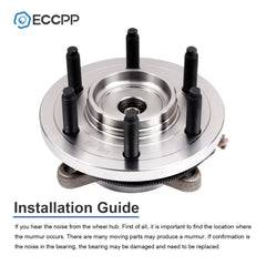 1Pc Wheel Hub Bearing Assembly Front 4WD For 2009 2010 Ford F150 6 Lug w/ ABS 6B93BC-57