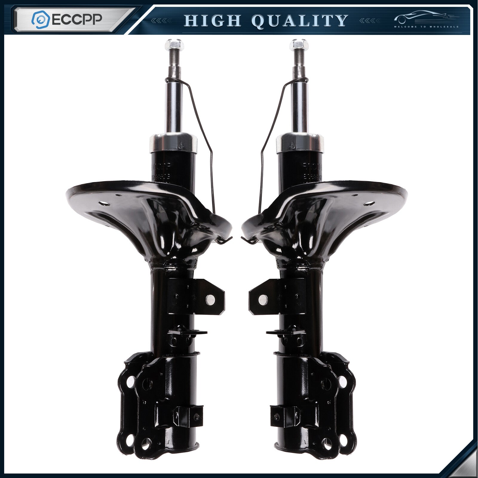 Front Pair Struts Shocks For 2004-2009 Kia Spectra 2.0L L4 FWD Left Right 6B93BC-57