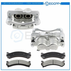 Front Brake Calipers Brake Pads Set 6Pcs  Set For 2003-2005 GMC Savana 2500 6B93BC-57