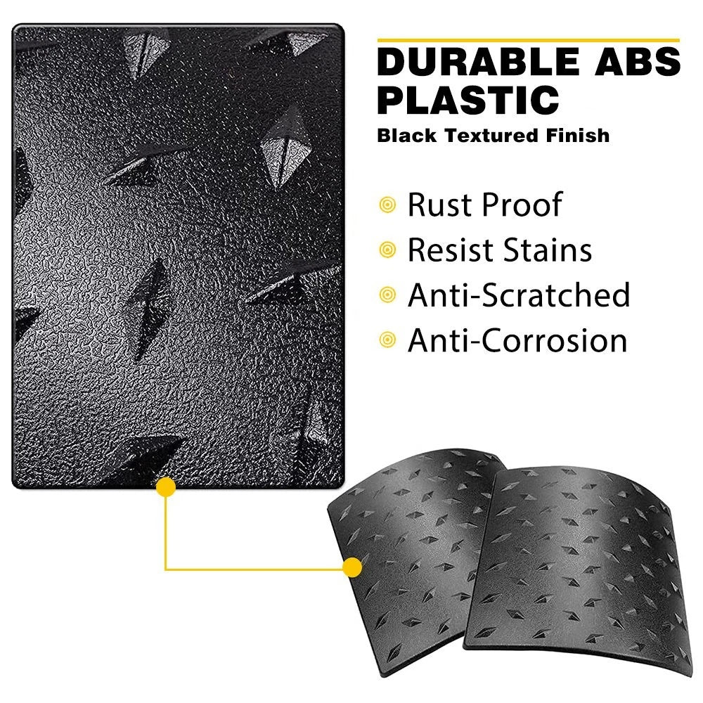 2x ABS Black Body Armor Side Cowl Cover Trim For Jeep Wrangler JK 2007-2018 EOA 6B93BC-57