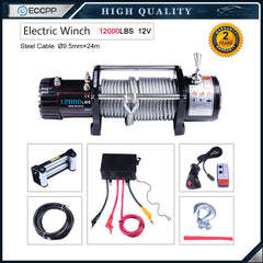 For 1960-2018 Toyota 12000LBS Steel Rope Off Road 4WD 12V Electric Winch Towing 6B93BC-57
