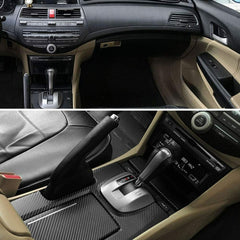 Interior Center Console Carbon Fiber Molding Sticker Decals For Honda Accord 8th