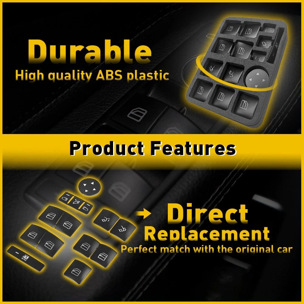 Fit for Mercedes-Benz GLA250 2014-2017 Door Window Switch Button Sticker 14/lot 6B93BC-57