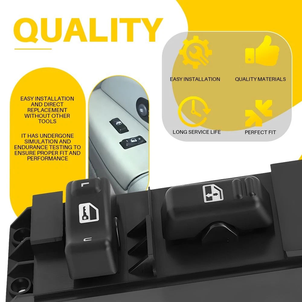 Master Power Window Switch Right For 2000-2002 Chevy Tahoe GMC Yukon 15045084 EA 6B93BC-57