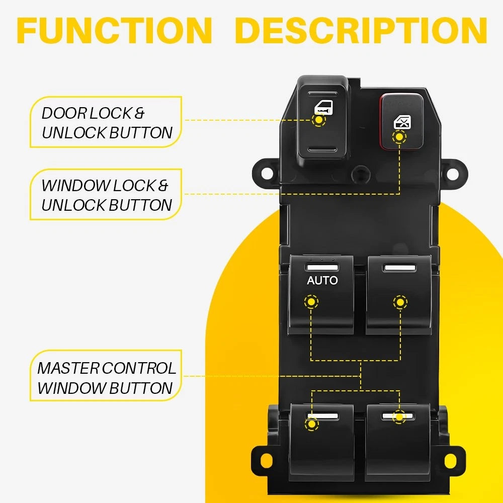 Front Driver Window Switch for Honda Fit 2009 2010 11 2012-2014 35750-T0A-A11 EA 6B93BC-57