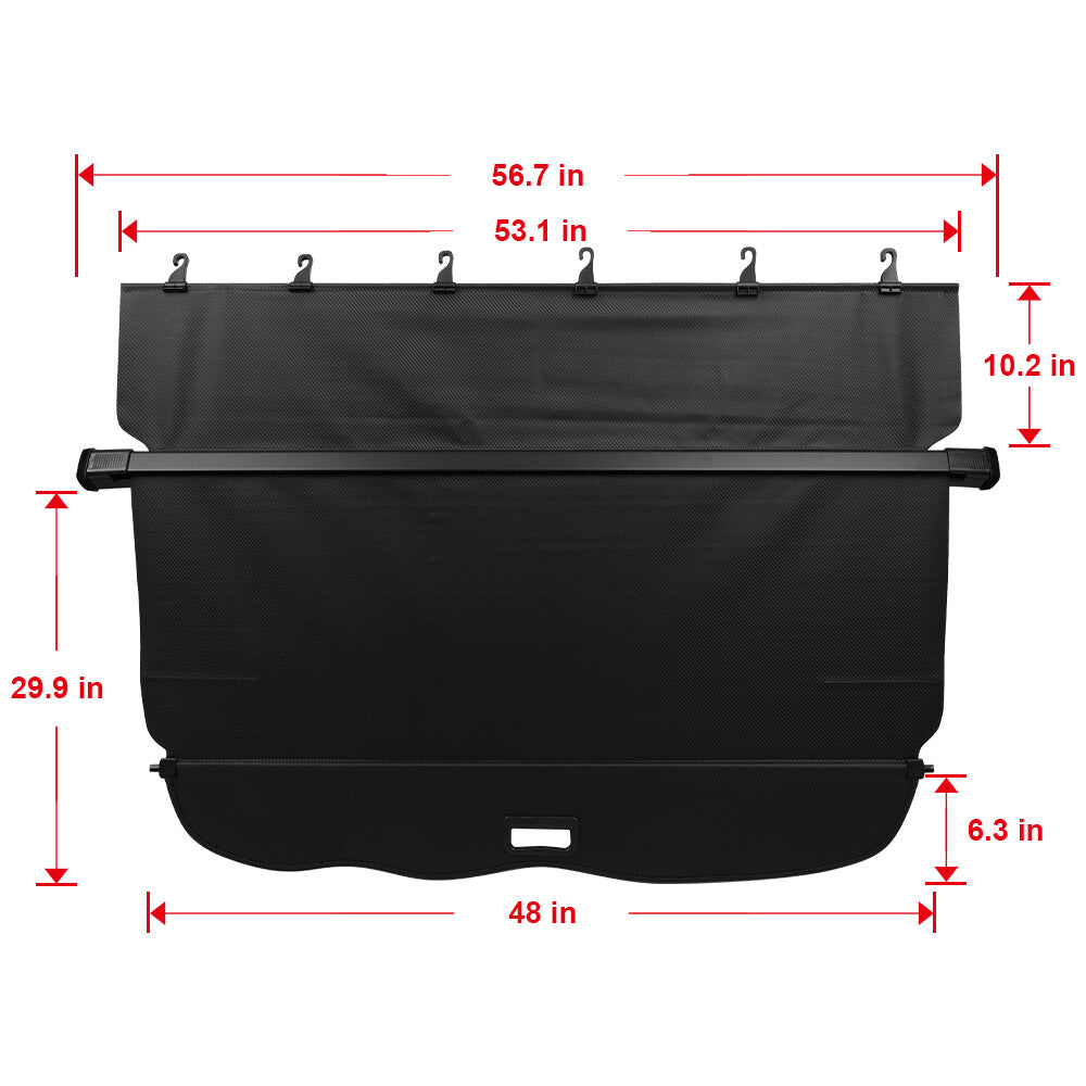 ECCPP Retractable Rear Cargo Cover Shield Shade For 2010-2023 Lexus GX460 4.6L ECCPP