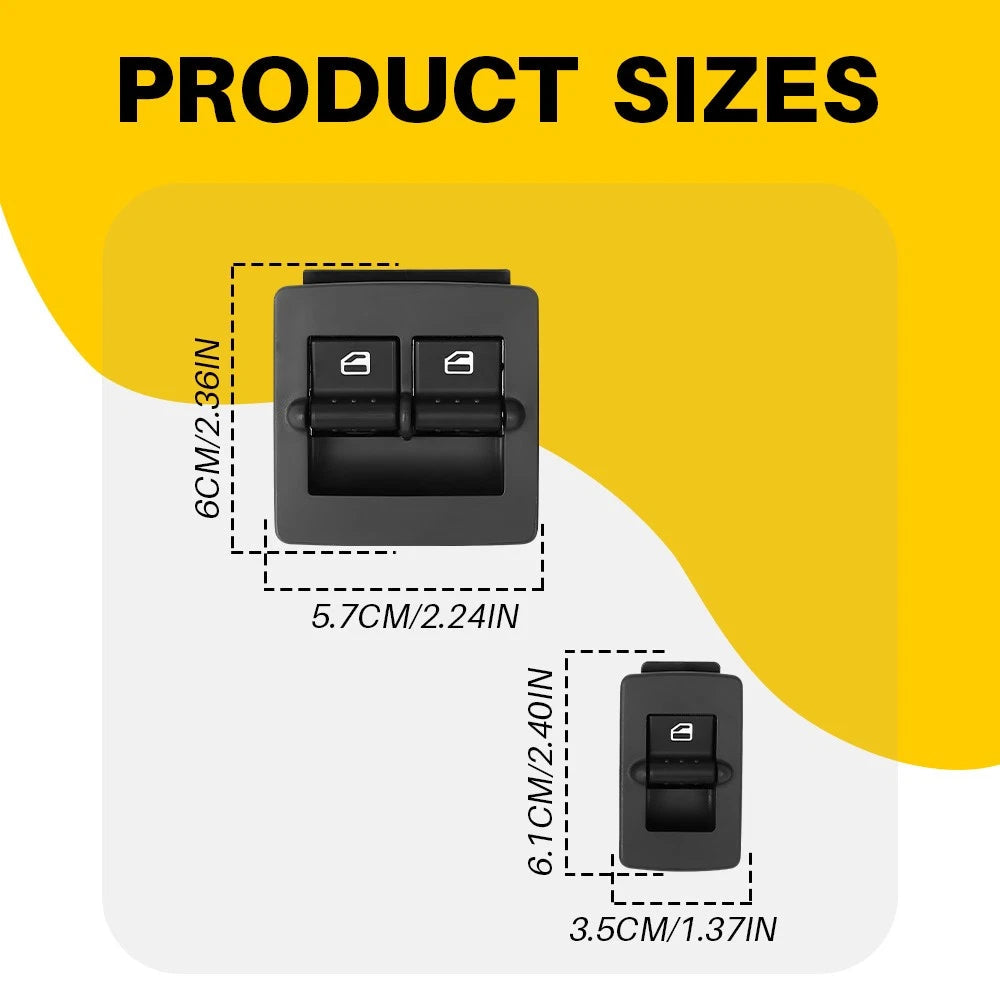 2x For 1998-2010 Volkswagen Beetle Master Power Window Switch Front Left Right A 6B93BC-57