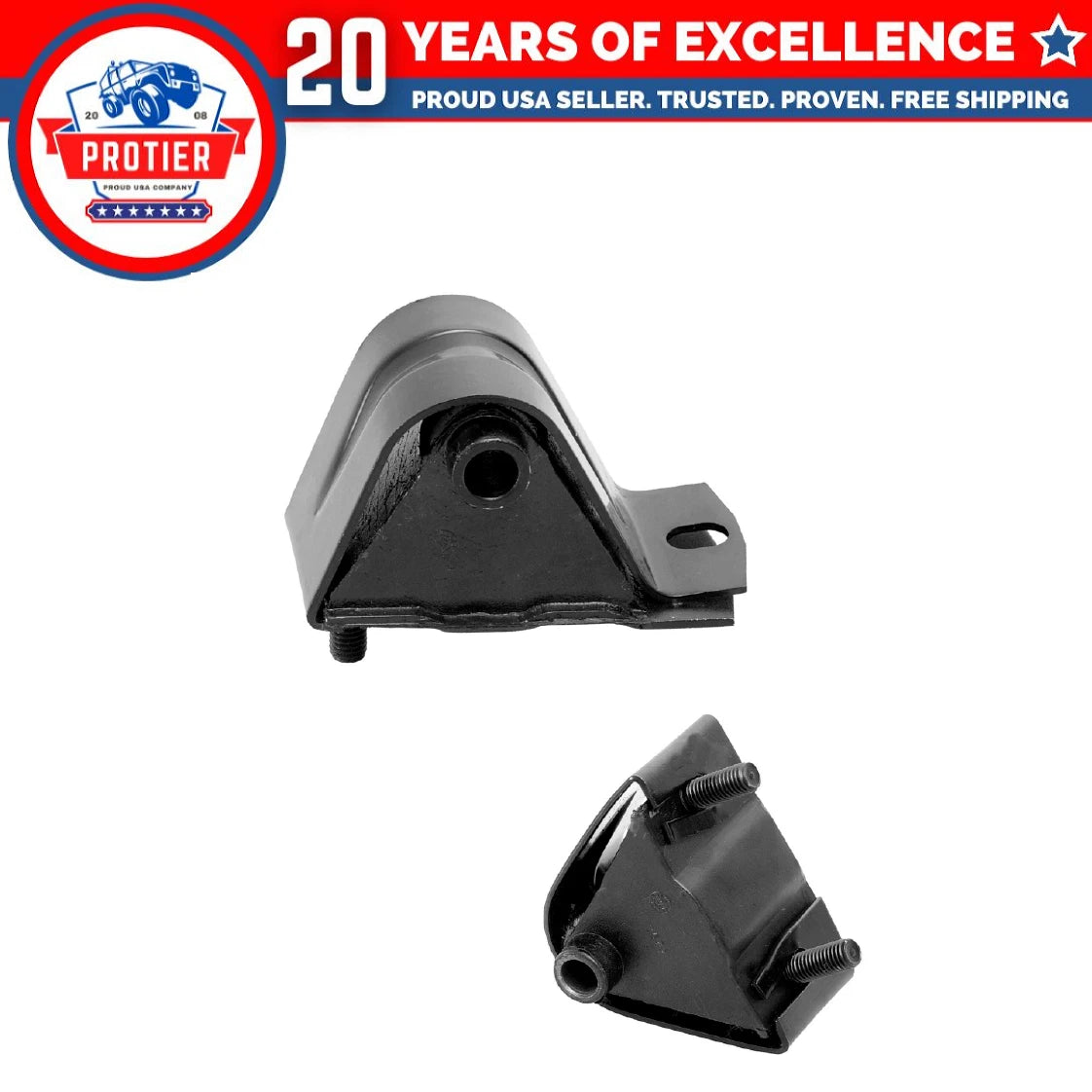 Front Left & Right Engine Motor Mount for 1984-2000 Jeep Cherokee 2.5L Replaces 6B93BC-57