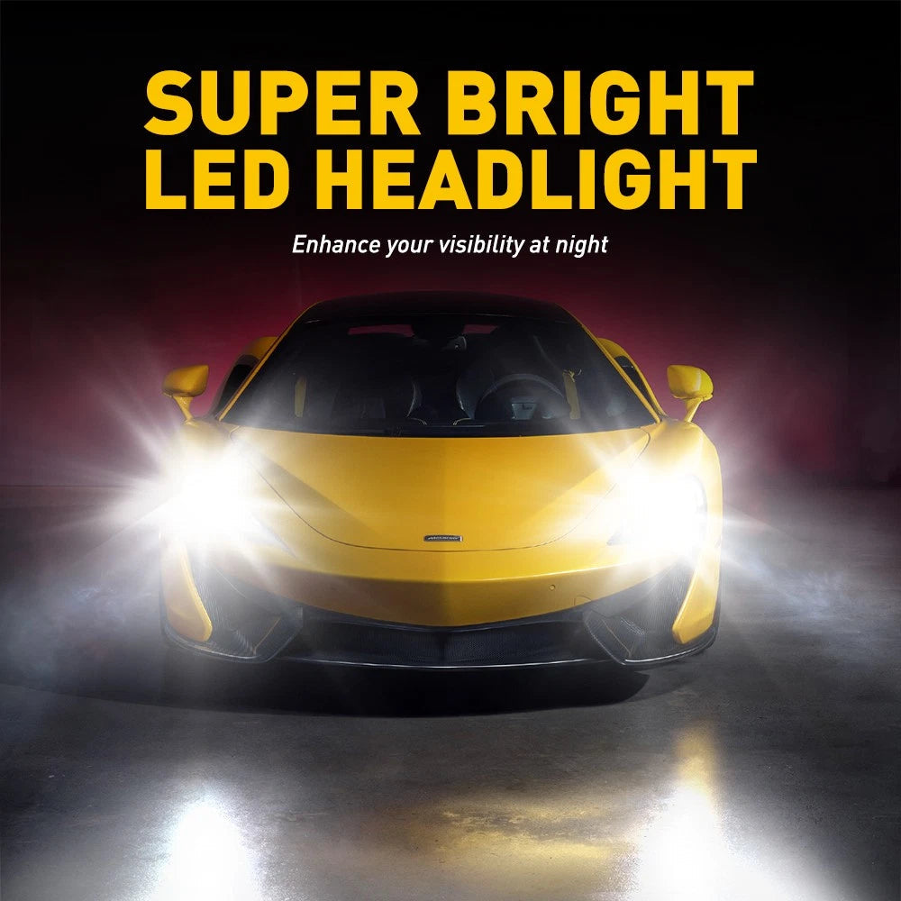 2X AUXITO 9006 HB4 Headlight Bulb Low Beam 20000LM LED Super White Kit HID B3 EA AUXITO