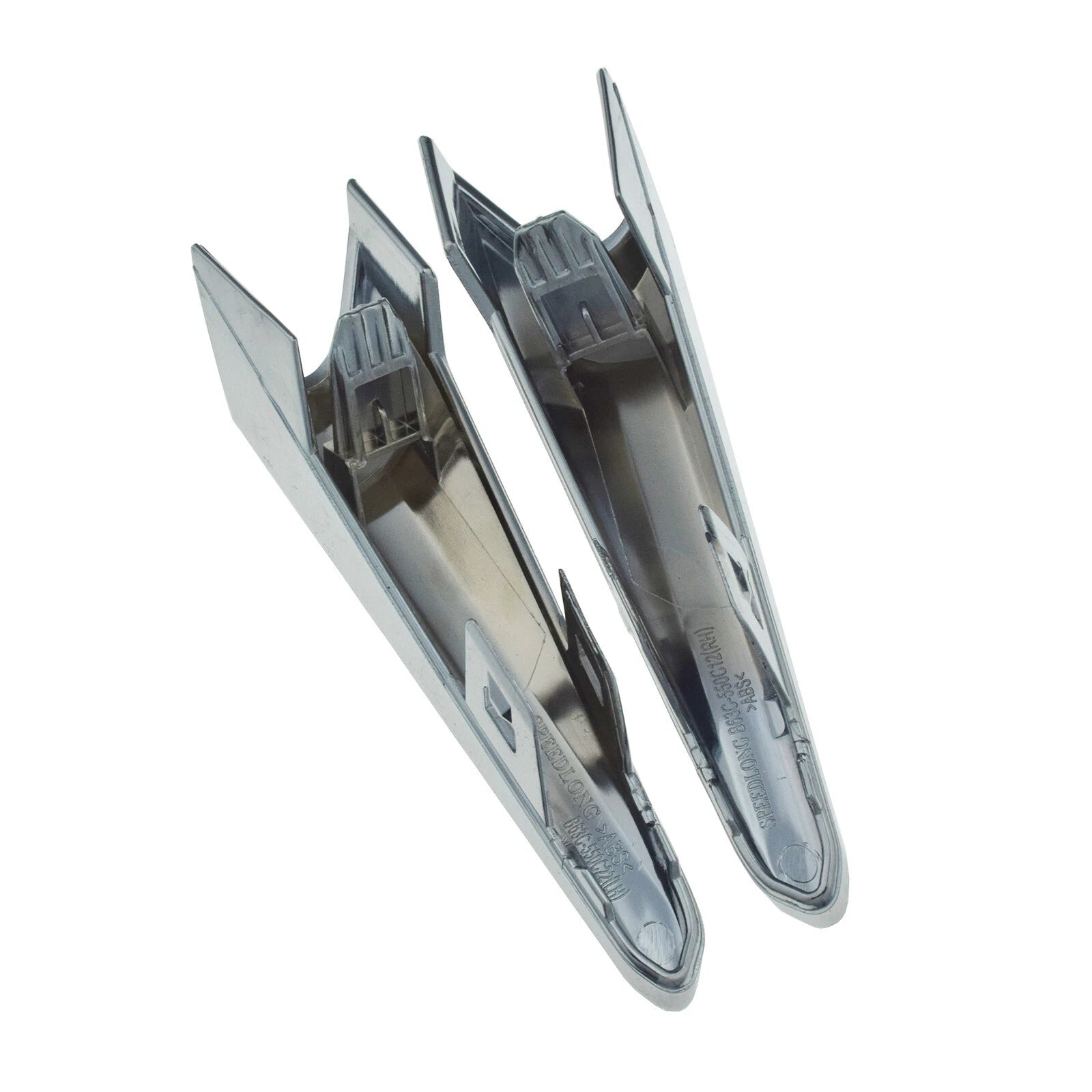 Pair Left Right Fog Light Trim Chrome For 2017-18 Mazda 3 B63C50C12 B63C50C22 6B93BC-57